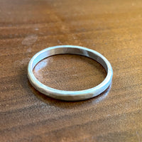 Silver Matte Ring, Sz 10